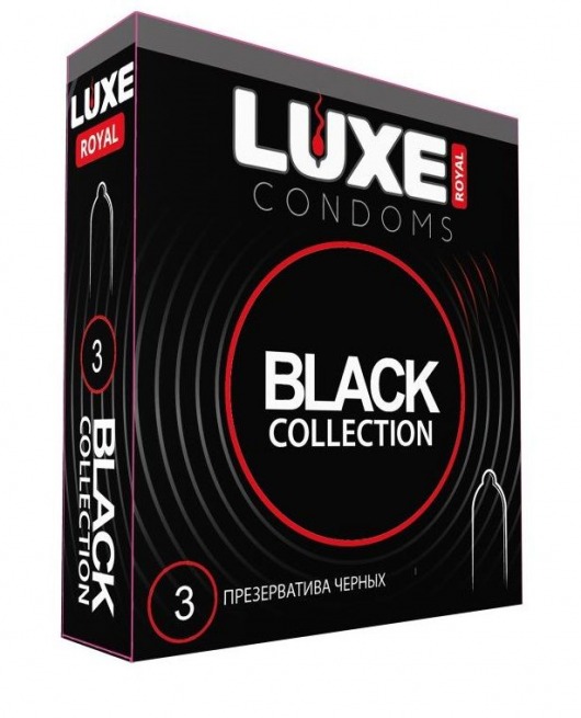 Черные презервативы LUXE Royal Black Collection - 3 шт. - Luxe - купить с доставкой в Жуковском