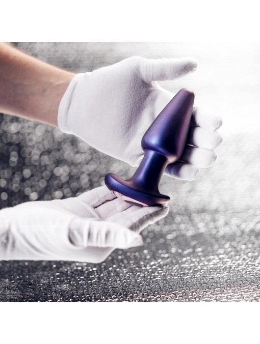 Фиолетовая анальная вибропробка Meteoroid с пультом - 13,9 см. - ONE DC B.V.