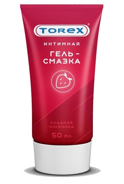 Смазка на водной основе TOREX  Сладкая клубника  - 50 мл. - Torex - купить с доставкой в Жуковском
