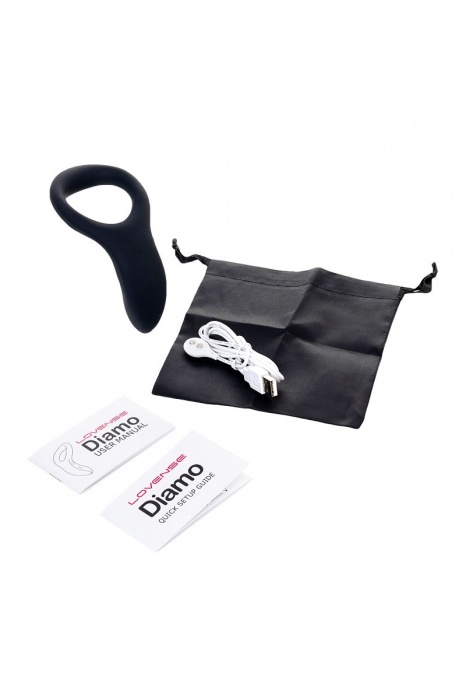 Черное эрекционное кольцо Lovense Diamo - Lovense - в Жуковском купить с доставкой