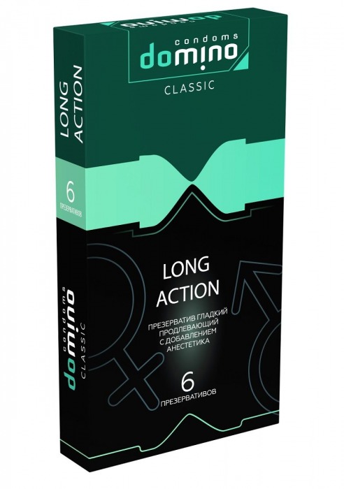Презервативы с пролонгирующим эффектом DOMINO Classic Long action - 6 шт. - Domino - купить с доставкой в Жуковском