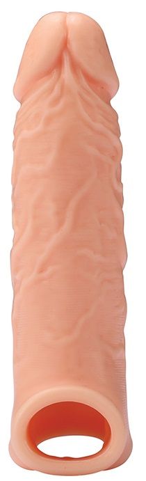 Телесная насадка EXTENDER WITH BALL STRAP 6.5 - 17 см. - Dream Toys - в Жуковском купить с доставкой
