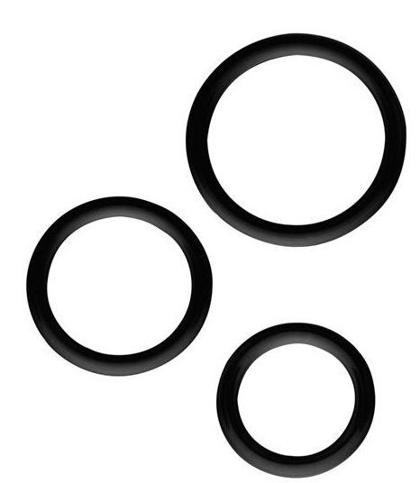 Набор из 3 эрекционных колец SILICONE COCKRINGS - Dream Toys - в Жуковском купить с доставкой