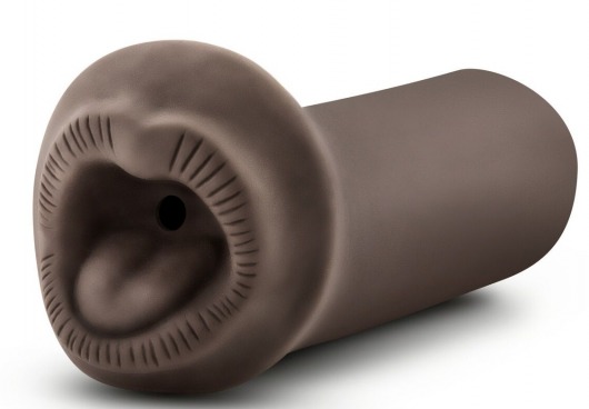 Коричневый мастурбатор-ротик Naughty Nicole - Blush Novelties - в Жуковском купить с доставкой