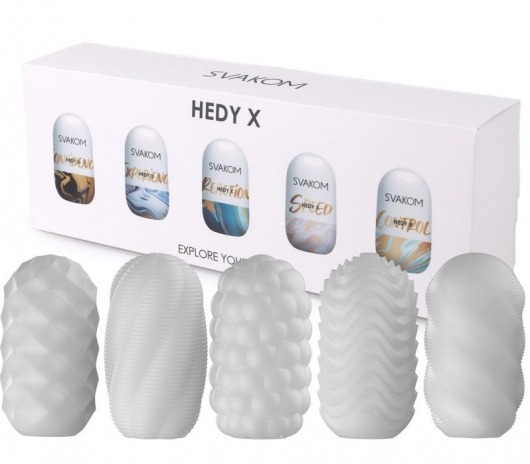 Набор из 5 мастурбаторов Hedy X5 Mixed - Svakom - в Жуковском купить с доставкой