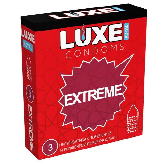 Текстурированные презервативы LUXE Royal Extreme - 3 шт. - Luxe - купить с доставкой в Жуковском