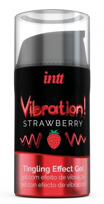 Жидкий интимный гель с эффектом вибрации Vibration! Strawberry - 15 мл. - INTT - купить с доставкой в Жуковском