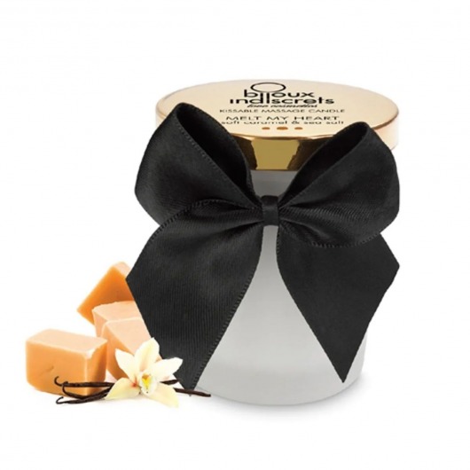 Массажная свеча Melt My Heart с ароматом карамели - 70 мл. - Bijoux Indiscrets - купить с доставкой в Жуковском