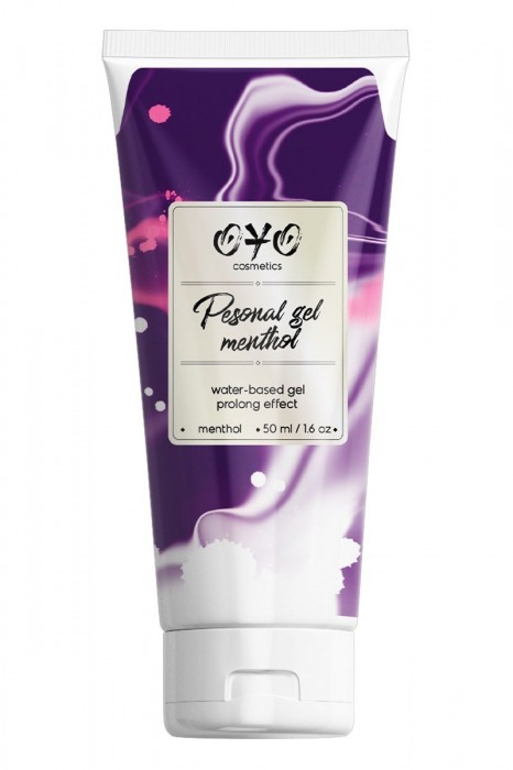 Интимная смазка на водной основе с пролонгирующим эффектом OYO Personal Gel Menthol - 50 мл. - OYO - купить с доставкой в Жуковском