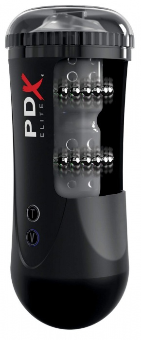 Черный автоматический мастурбатор-ротик Moto Stroker - Pipedream - в Жуковском купить с доставкой