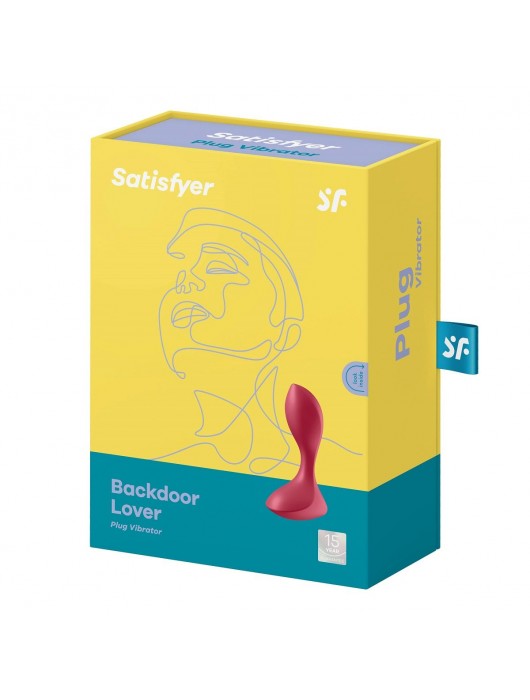 Красный вибромассажёр простаты Satisfyer Backdoor Lover - 14 см. - Satisfyer - в Жуковском купить с доставкой