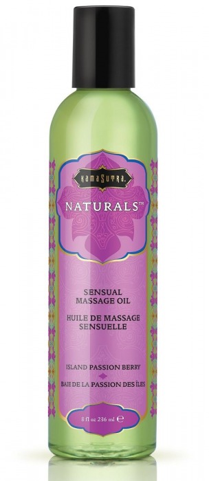 Массажное масло Naturals Island Passion Berry с ароматом тропических фруктов - 236 мл. - Kama Sutra - купить с доставкой в Жуковском