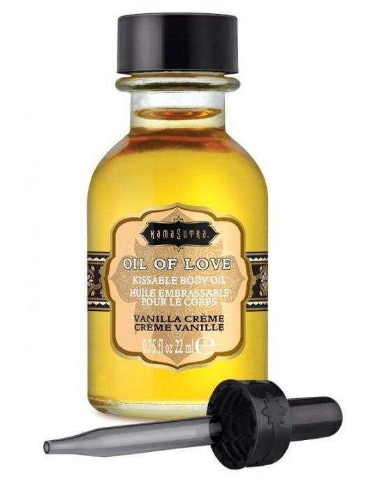 Масло для ласк с ароматом ванили Oil of Love Vanilla Creme - 22 мл. - Kama Sutra - купить с доставкой в Жуковском