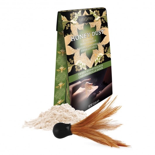 Пудра для тела Honey Dust Body Powder с ароматом жимолости - 28 гр. - Kama Sutra - купить с доставкой в Жуковском