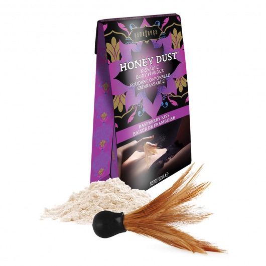 Пудра для тела Honey Dust Body Powder с ароматом малины - 28 гр. - Kama Sutra - купить с доставкой в Жуковском
