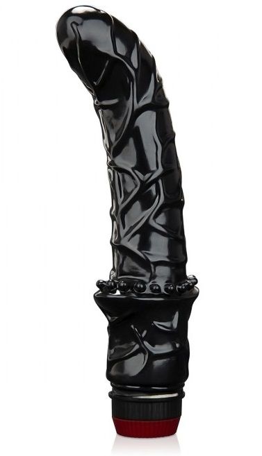 Черный вибромассажер простаты 6  Premium Prostate Massager - BlueLine - в Жуковском купить с доставкой