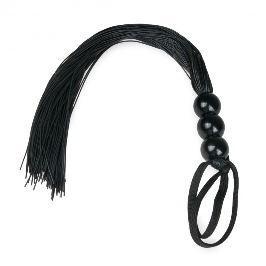 Черная силиконовая плеть Silicone Whip - 32 см. - Easy toys - купить с доставкой в Жуковском