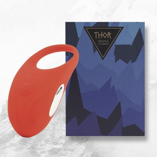 Красное кольцо с вибрацией Thor Cockring - FeelzToys - в Жуковском купить с доставкой