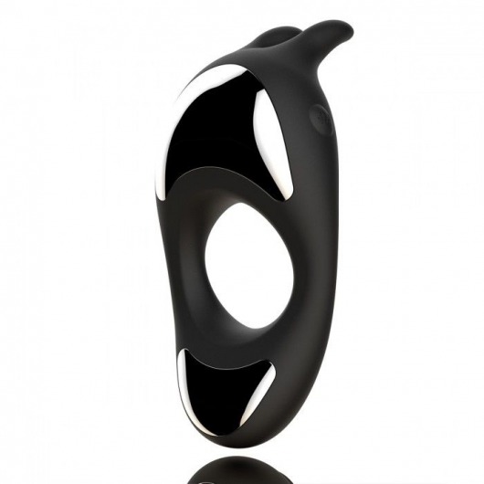 Черное эрекционное кольцо с двумя моторами Zeus Dual Vibe Cock Ring - FeelzToys - в Жуковском купить с доставкой
