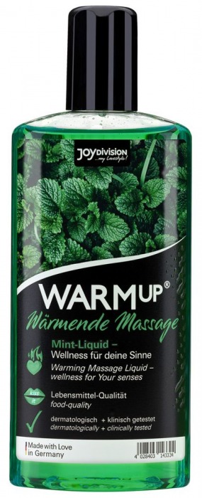 Массажное масло WARMup Mint с ароматом мяты - 150 мл. - Joy Division - купить с доставкой в Жуковском