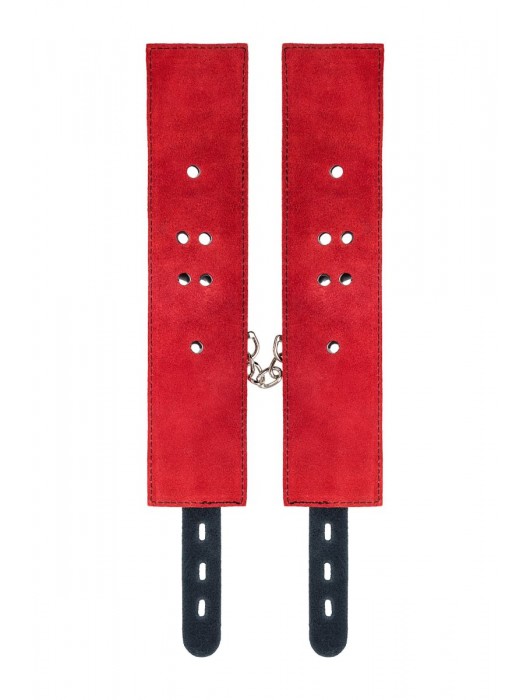 Красно-черные оковы на ноги из кожи - ToyFa - купить с доставкой в Жуковском