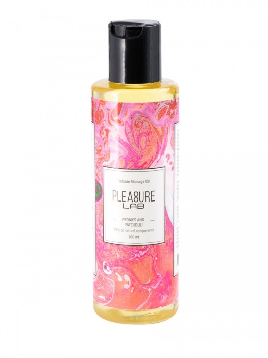 Массажное масло Pleasure Lab Delicate с ароматом пиона и пачули - 100 мл. - Pleasure Lab - купить с доставкой в Жуковском