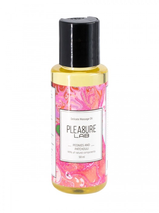 Массажное масло Pleasure Lab Delicate с ароматом пиона и пачули - 50 мл. - Pleasure Lab - купить с доставкой в Жуковском