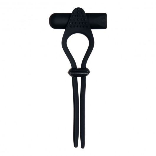 Черное эрекционное лассо с вибропулей Black Tie Affair - Zero Tolerance - в Жуковском купить с доставкой