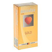 Презервативы Masculan Ultra Gold с золотым напылением и ароматом ванили - 10 шт. - Masculan - купить с доставкой в Жуковском