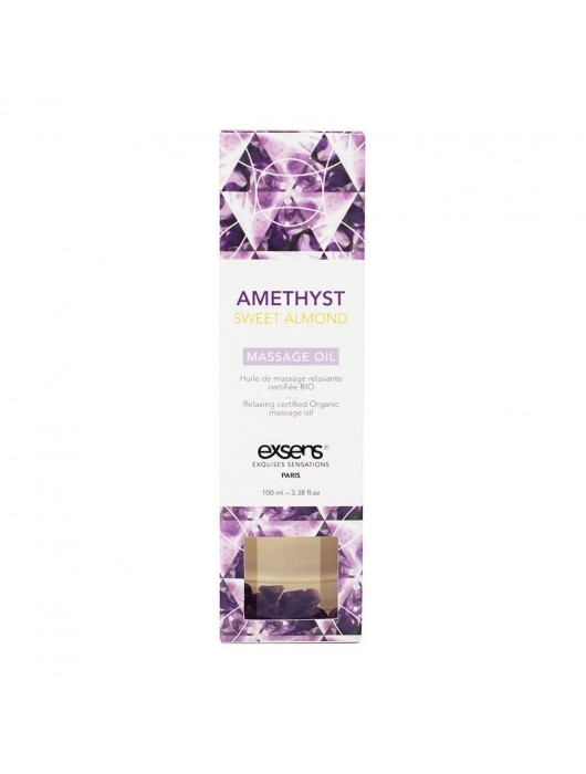 Органическое массажное масло AMETHYST SWEET ALMOND - 100 мл. - Exsens - купить с доставкой в Жуковском