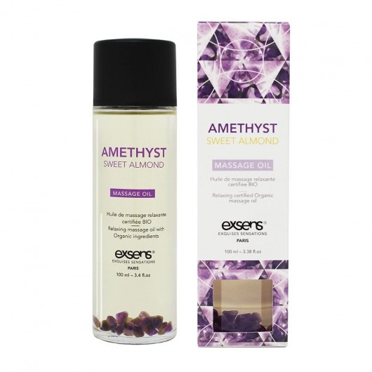 Органическое массажное масло AMETHYST SWEET ALMOND - 100 мл. - Exsens - купить с доставкой в Жуковском