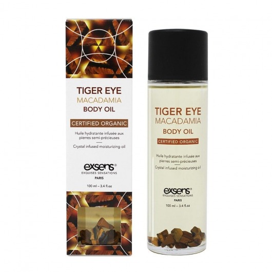 Органическое массажное масло TIGER EYE MACADAMIA - 100 мл. - Exsens - купить с доставкой в Жуковском