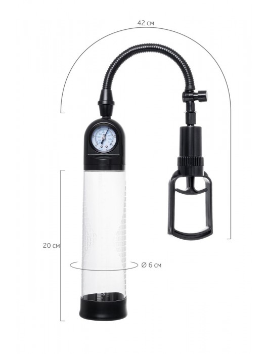 Прозрачная механическая помпа Helmer с манометром - Sexus - в Жуковском купить с доставкой