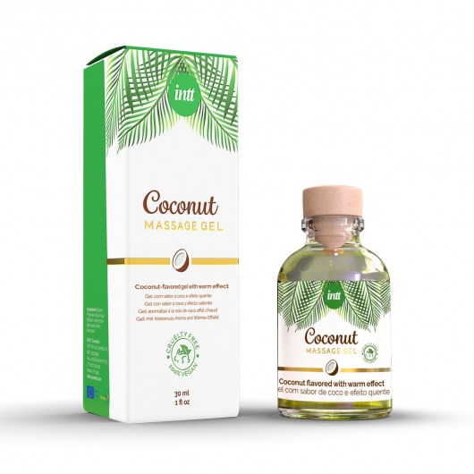 Массажный гель с ароматом кокоса Coconut - 30 мл. - INTT - купить с доставкой в Жуковском