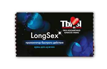 Пролонгирующий крем LongSex в одноразовой упаковке - 1,5 гр. - Биоритм - купить с доставкой в Жуковском