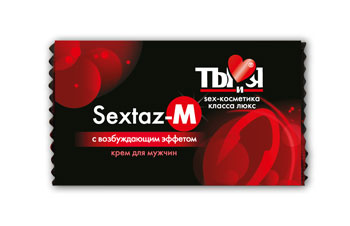 Возбуждающий крем Sextaz-M для мужчин в одноразовой упаковке - 1,5 гр. - Биоритм - купить с доставкой в Жуковском