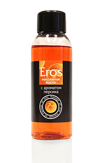 Массажное масло Eros exotic с ароматом персика - 50 мл. - Биоритм - купить с доставкой в Жуковском