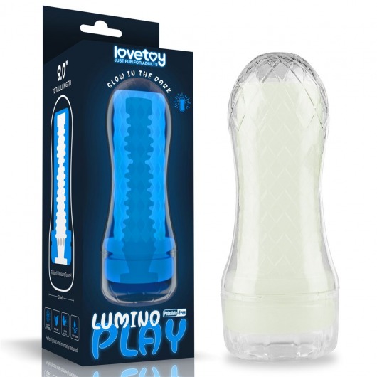 Светящийся в темноте мастурбатор Lumino Play Masturbator Ribbed - Lovetoy - в Жуковском купить с доставкой