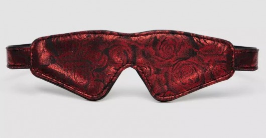 Двусторонняя красно-черная маска на глаза Reversible Faux Leather Blindfold - Fifty Shades of Grey - купить с доставкой в Жуковском