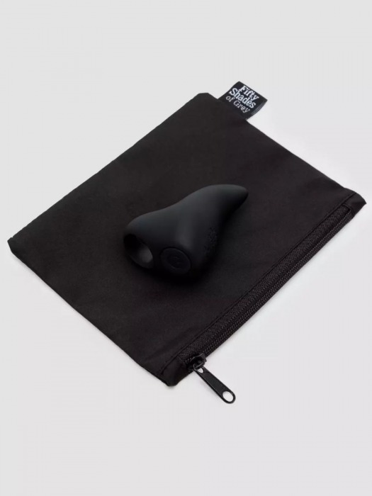 Черный вибратор на палец Sensation Rechargeable Finger Vibrator - Fifty Shades of Grey