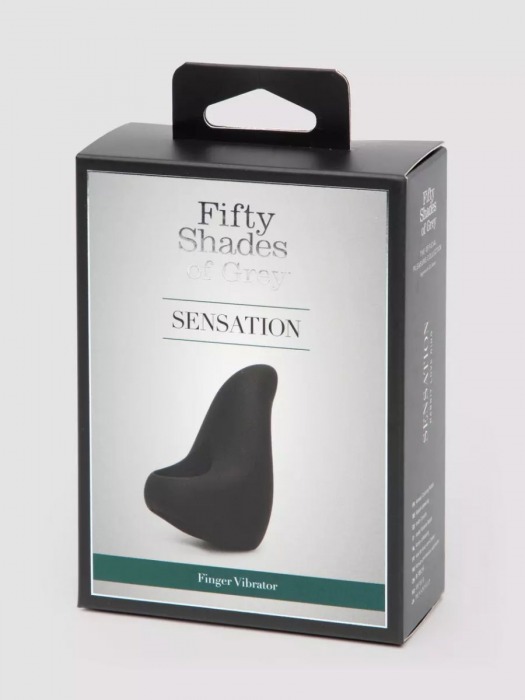 Черный вибратор на палец Sensation Rechargeable Finger Vibrator - Fifty Shades of Grey