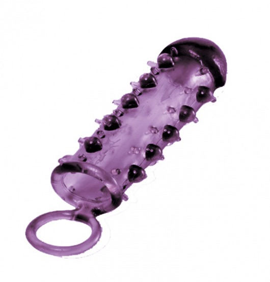 Закрытая фиолетовая насадка с пупырышками SAMURAI PENIS SLEEVE PURPLE - 14,5 см. - NMC - в Жуковском купить с доставкой