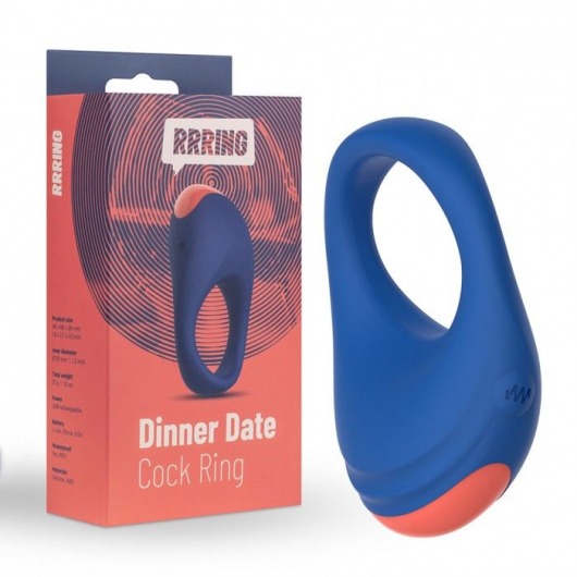 Синее эрекционное кольцо RRRING Dinner Date Cock Ring - FeelzToys - в Жуковском купить с доставкой