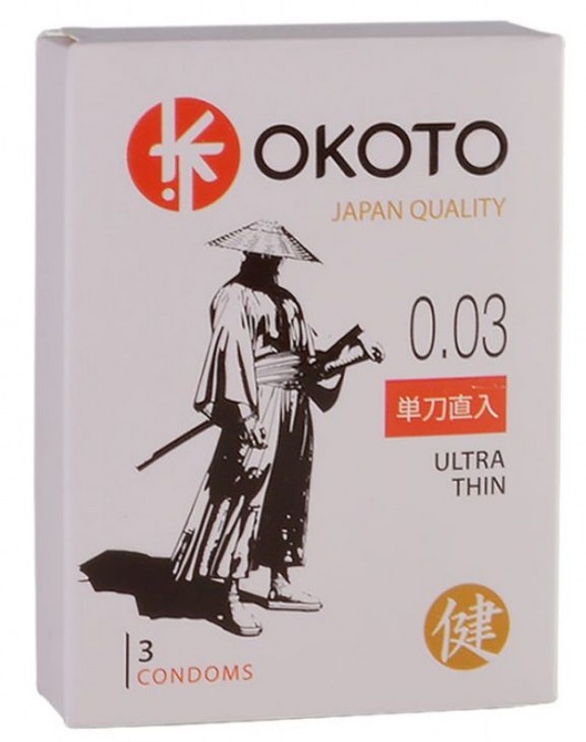 Ультратонкие презервативы OKOTO Ultra Thin - 3 шт. - Sitabella - купить с доставкой в Жуковском