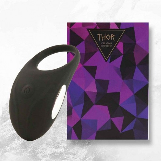 Черное эрекционное виброкольцо Thor Cockring - FeelzToys - в Жуковском купить с доставкой