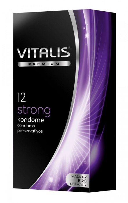 Презервативы с утолщённой стенкой VITALIS PREMIUM strong - 12 шт. - Vitalis - купить с доставкой в Жуковском