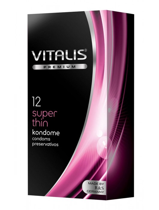 Ультратонкие презервативы VITALIS PREMIUM super thin - 12 шт. - Vitalis - купить с доставкой в Жуковском