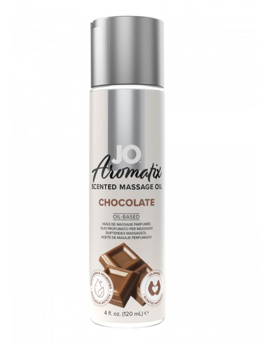 Массажное масло JO Aromatix Massage Oil Chocolate с ароматом шоколада - 120 мл. - System JO - купить с доставкой в Жуковском