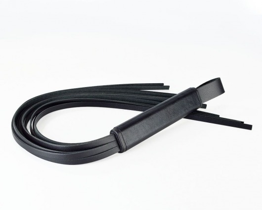 Черная кожаная плеть  Клео  - 60 см. - Sitabella - купить с доставкой в Жуковском