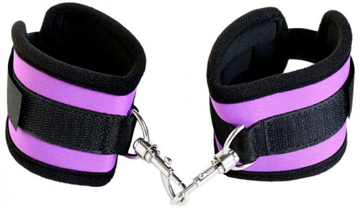 Наручники из неопрена фиолетового цвета - ToyFa - купить с доставкой в Жуковском